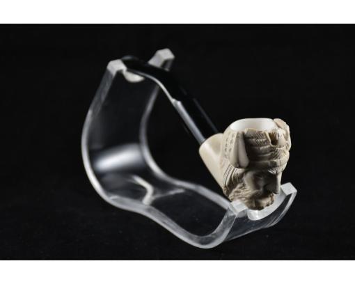 Viking Meerschaum Pipe, Vikings Pipe, Viking Horn Pipe, Meerschaum Pipe, Birthday Pipe, Hand Carved PIpe, Handmade Pipe, Smoking Pipe, Pipe Master