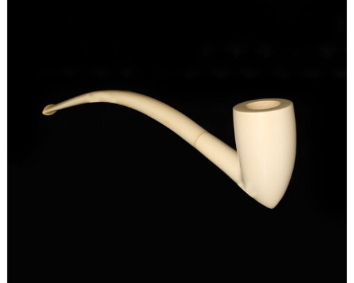 White Churchwarden Pipe, Meerschaum Pipe, Handmade Meerschaum Pipes, Artisan Pipes, Block Meerschaum, Turkish Meerschaum, Gift Pipe