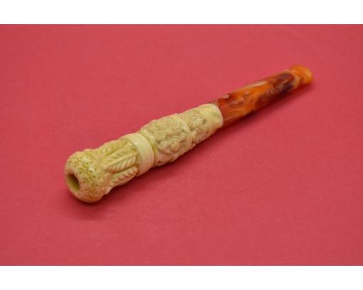 LARGE Cigarette Holder, Meerschaum Pipe, Cigarette Holder, Gift for Smokers, Accessoires for Smokers, Genuine Meerschaum, GIFT PIPE