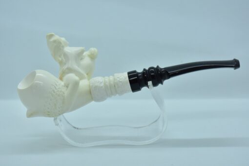 Naked Woman from Meerschaum, Meerschaum Pipe, Birthday Pipe, Hand Carved and Handmade Pipe, Smoking Pipe, Erotic Woman, Nude Woman Pipe