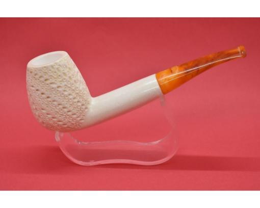 Straight Stem Pipe Lattice Meerschaum Pipe, Classical Meerschaum Pipe, Meerschaum Pipe, Turkish Meerschaum, Block Meerschaum, Classic Pipe