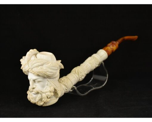 Long Stem Sultan Meerschaum Pipe, Customized Meerschaum Pipe, Handmade Meerschaum Pipes, Artisan Pipes, Block Meerschaum, Turkish Meerschaum