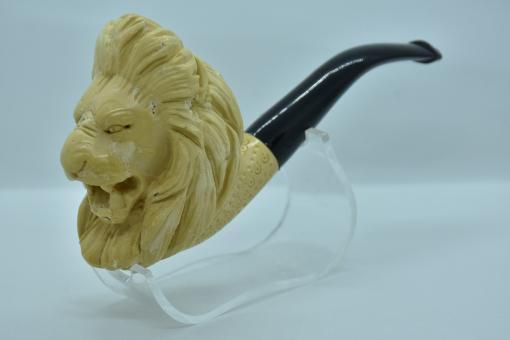 Lion Meerschaum Pipe, Animal Pipe, Meerschaum Pipe, Figural Pipe, Handmade Pipe, Smoking Pipe, Pipe Master, Animal Meerschaum