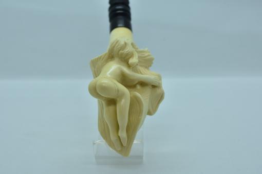 Handmade Naked Lady Pipe, Big Boobs Pipe, Meerschaum Pipe, Straight Stem Pipe, Handmade Pipe, Smoking Pipe, Erotic Woman, Nude Woman