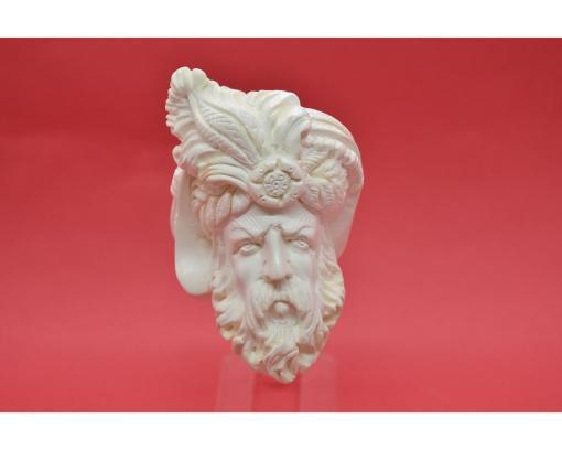 Hand Carved Ottoman Empire Pipe, Meerschaum Pipe, King Pipe, King Sultan Pipe, Sultan Head Pipe, Handmade Pipe, Smoking Pipe, Pipe Master