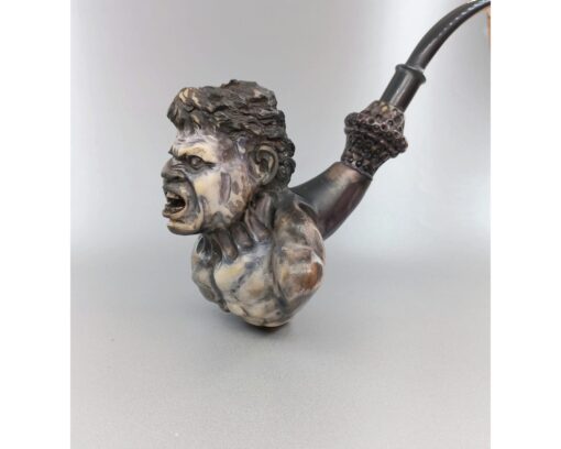 Hulk Meerschaum Pipe, Pipe with a Tamper and Bag, Hulk Pipe, The Incredible Hulk, Meerschaum Pipe, Superhero Pipe, Monster Pipe, LARGE pipe