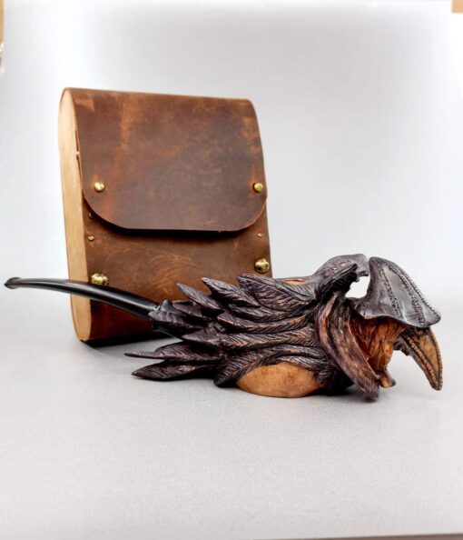 Bloodborne Eileen Pipe, Eileen the Crow, Acrylic Stem, Unsmoked Pipe,Bloodborne Skill Hunter, READY TO SHIP