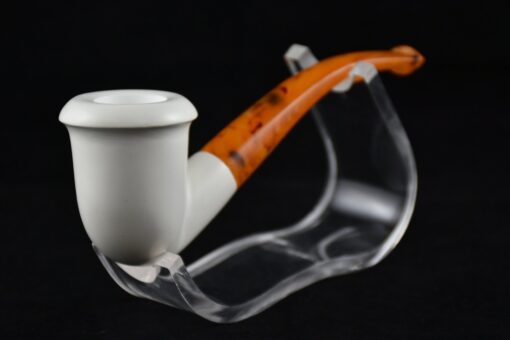 Smooth Calabash from Block Meerschaum, Meerschaum Pipe, Birthday Pipe, Handmade Pipe, Smoking Pipe, Pipe Master, Calabash Pipe