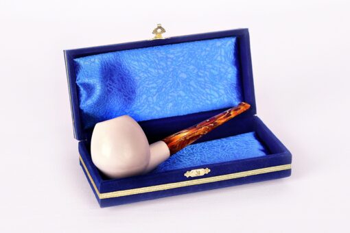 Apple Smooth Pipe, The Block Meerschaum, Turkish Meerschaum
