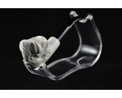 Buffalo Head Meerschaum Pipe, Buffalo Pipe, Meerschaum Pipe, Buffalo Horns Pipe, Hand Carved Pipe, Handmade Pipe, Smoking Pipe, Figural Pipe