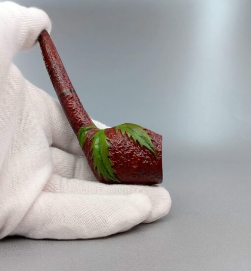 Mini Pocket Pipe, Classic Briar Pipe, Chamber Diameter 16 mm, Acrylic Stem Pipe, Hand-Carved Briar Wood, Unsmoked Pipe