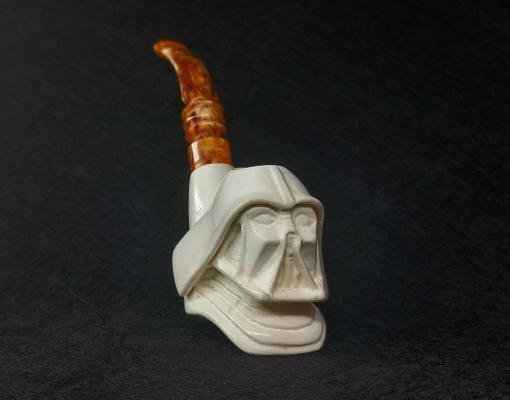 Darth Vader Meerschaum Pipe, Anakin Skywalker vs Darth Vader, Star Wars Meerschaum, Block Meerschaum, Unsmoked Meerschaum