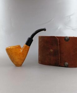 classical-brown-bent-stem-briar-pipe