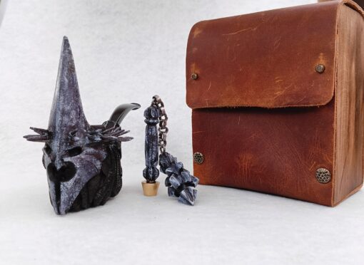 Witch King Pipe with Tamper, Angmar Pipe, Acrylic Stem, The Lord of the Rings Nazgûl, MADE TO ORDER