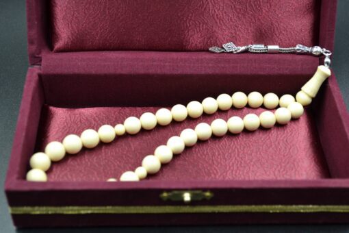 Meerschaum White Rosary, Handmade Meerschaum Rosary, Artisan Pipes, Block Meerschaum, Turkish Meerschaum, Handmade Rosary