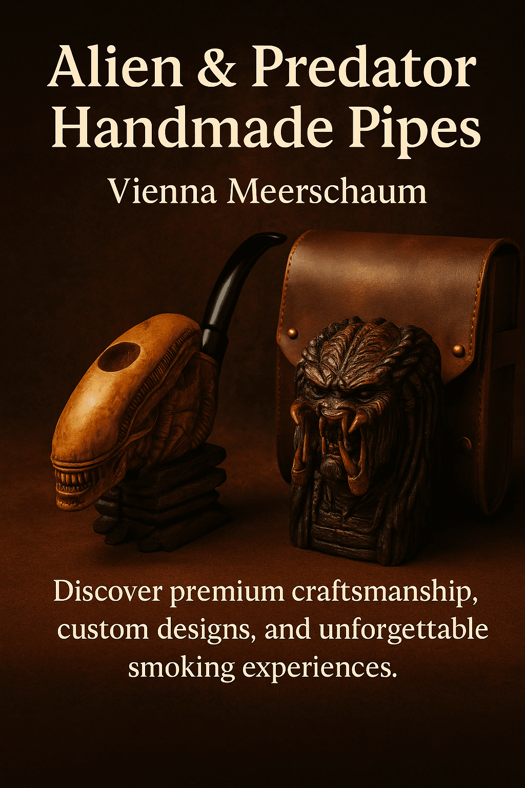 Alien and Predator Handmade Briar Pipes | Vienna Meerschaum