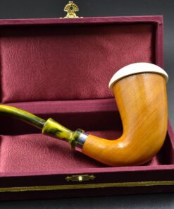 bent stem calabash pipe meerschaum