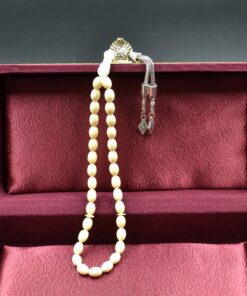 Spiritual Gift, Praying Beads, Meerschaum White Rosary, Handmade Meerschaum Rosary, Block Meerschaum, Turkish Meerschaum, Handmade Rosary