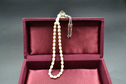 Spiritual Gift, Praying Beads, Meerschaum White Rosary, Handmade Meerschaum Rosary, Block Meerschaum, Turkish Meerschaum, Handmade Rosary