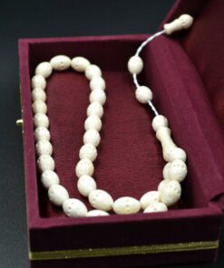 Praying Beads, Meerschaum White Rosary, Handmade Meerschaum Rosary, Block Meerschaum, Turkish Meerschaum, Handmade Rosary