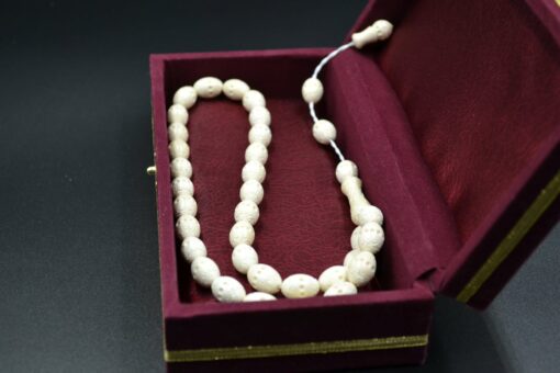 Praying Beads, Meerschaum White Rosary, Handmade Meerschaum Rosary, Block Meerschaum, Turkish Meerschaum, Handmade Rosary