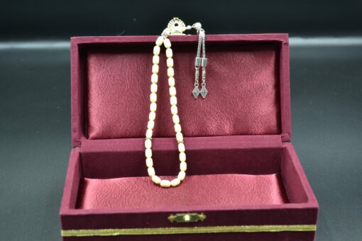 Spiritual Gift, Praying Beads, Meerschaum White Rosary, Handmade Meerschaum Rosary, Block Meerschaum, Turkish Meerschaum, Handmade Rosary