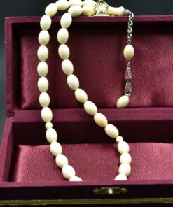 Spiritual Gift, Praying Beads, Meerschaum White Rosary, Handmade Meerschaum Rosary, Block Meerschaum, Turkish Meerschaum, Handmade Rosary