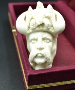 Viking Meerschaum Pipe, Vikings Pipe, Viking Horn Pipe, Meerschaum Pipe, Birthday Pipe, Hand Carved PIpe, Handmade Pipe, Smoking Pipe, Pipe Master (Copy)